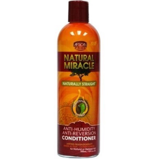 African Pride - Natural Miracle Naturally Straight Anti-Reversion Conditioner/ 12 oz