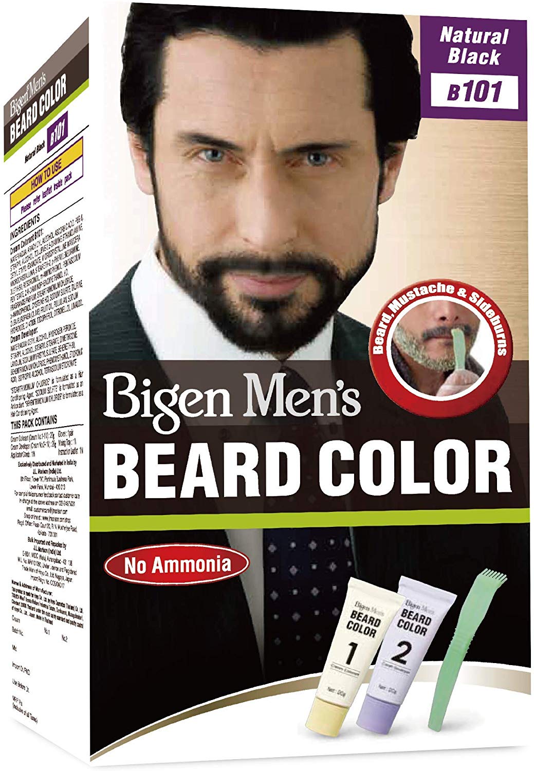 Bigen Men's Beard - Natural Black B101