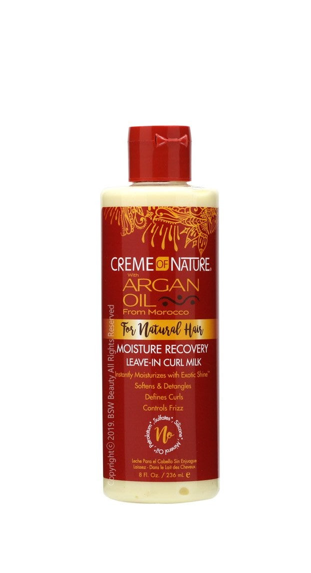 Creme Of Nature - Argan Moisture Recovery  Leave- In Curl Milk /8oz
