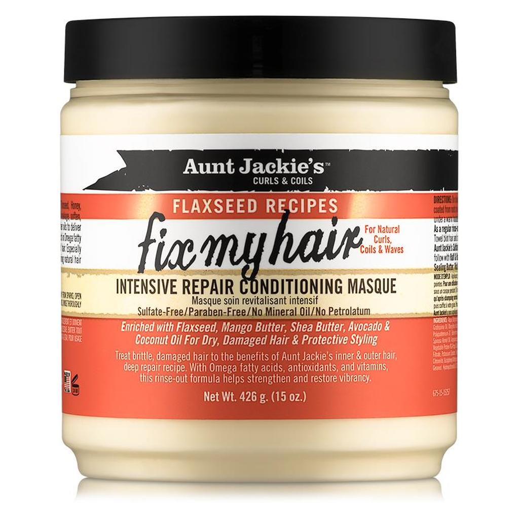 Aunt Jackie’s - Flaxseed Recipes Fix My Hair Intensive Repair Conditioning Masque /15oz
