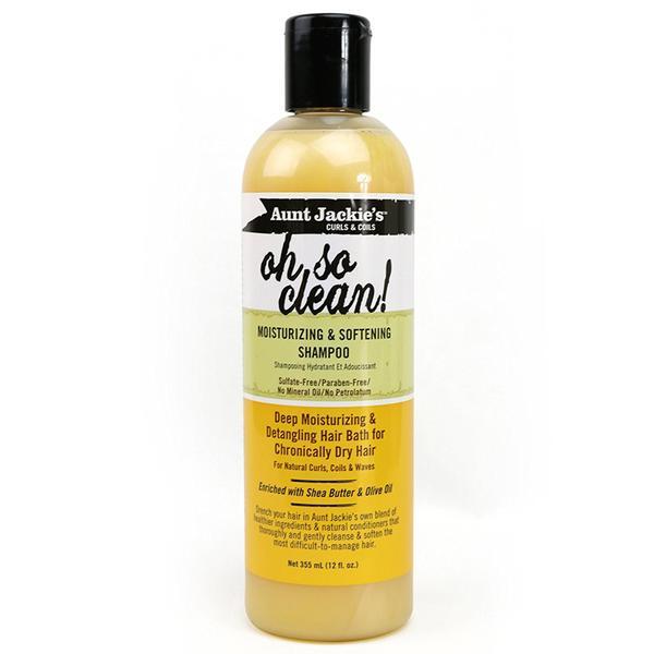 Aunt Jackie's - Oh so clean shampoo - Moisturizing & Softening Shampoo / 12oz.