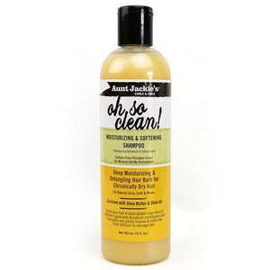 Aunt Jackie's - Oh so clean shampoo - Moisturizing & Softening Shampoo / 12oz.